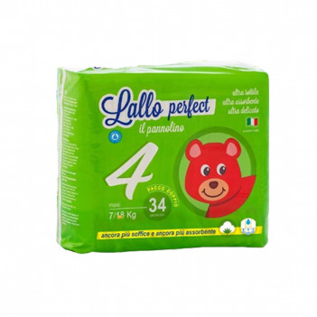 Pannolino Lallo Perfect Taglia 4 Maxi 7/18 Kg